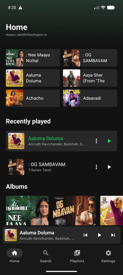 Resona home screen